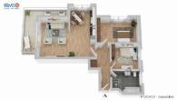 ROOMS4 - moderne 3 Zimmerwohnung in Bruckmühl - Wohnung 2. Obergeschoss