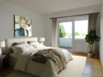 ROOMS4- sonnige 3 Zimmerwohnung mit Panoramablick in Ainring - Schlafzimmer
