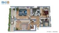 ROOMS4- sonnige 3 Zimmerwohnung mit Panoramablick in Ainring - Grundriss